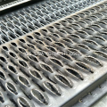 Placa de rodadura antideslizante de metal perforado / banda de rodadura de escalera